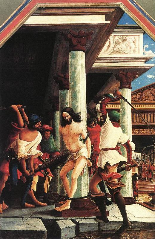 ALTDORFER, Albrecht The Flagellation of Christ  kjlkljk Spain oil painting art